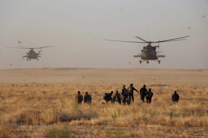 حمله به مواضع داعش در ارتفاعات حمرین