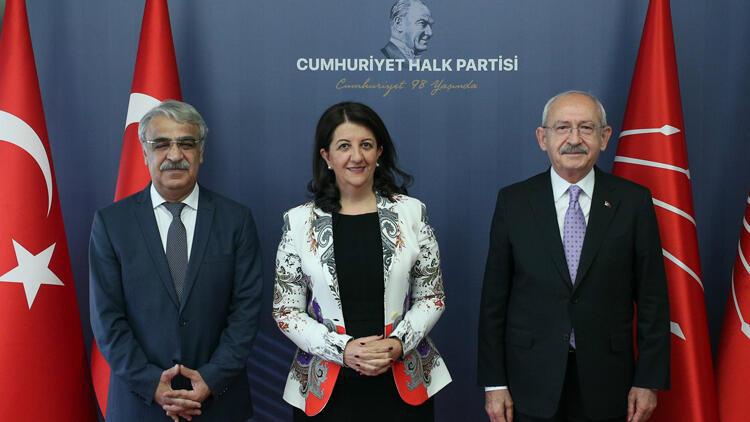 دیدار رؤسای HDP با کمال قلیچدار اوغلو رئیس CHP