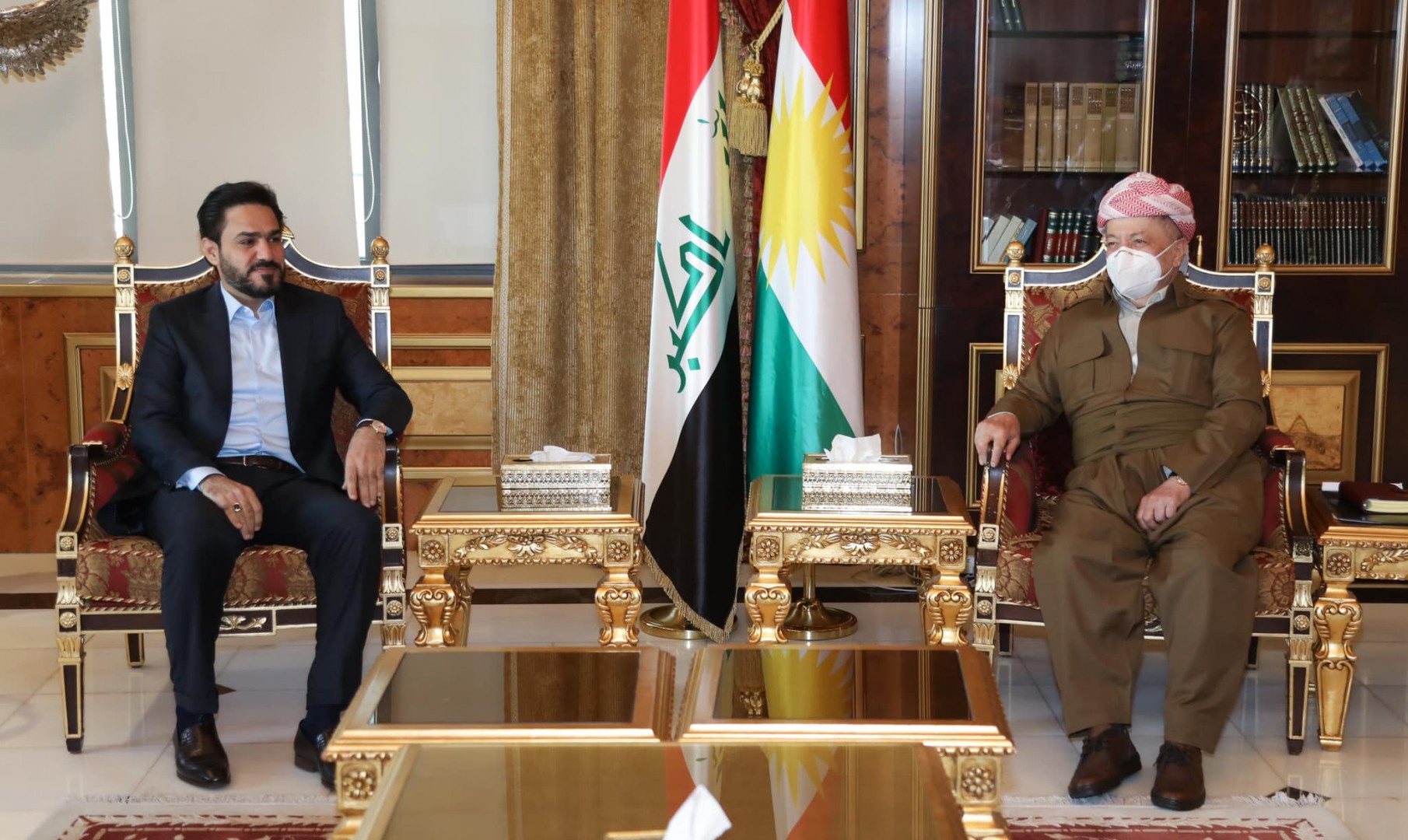 Masoud Barzani hosts a high-level delegation from Sadrist movement