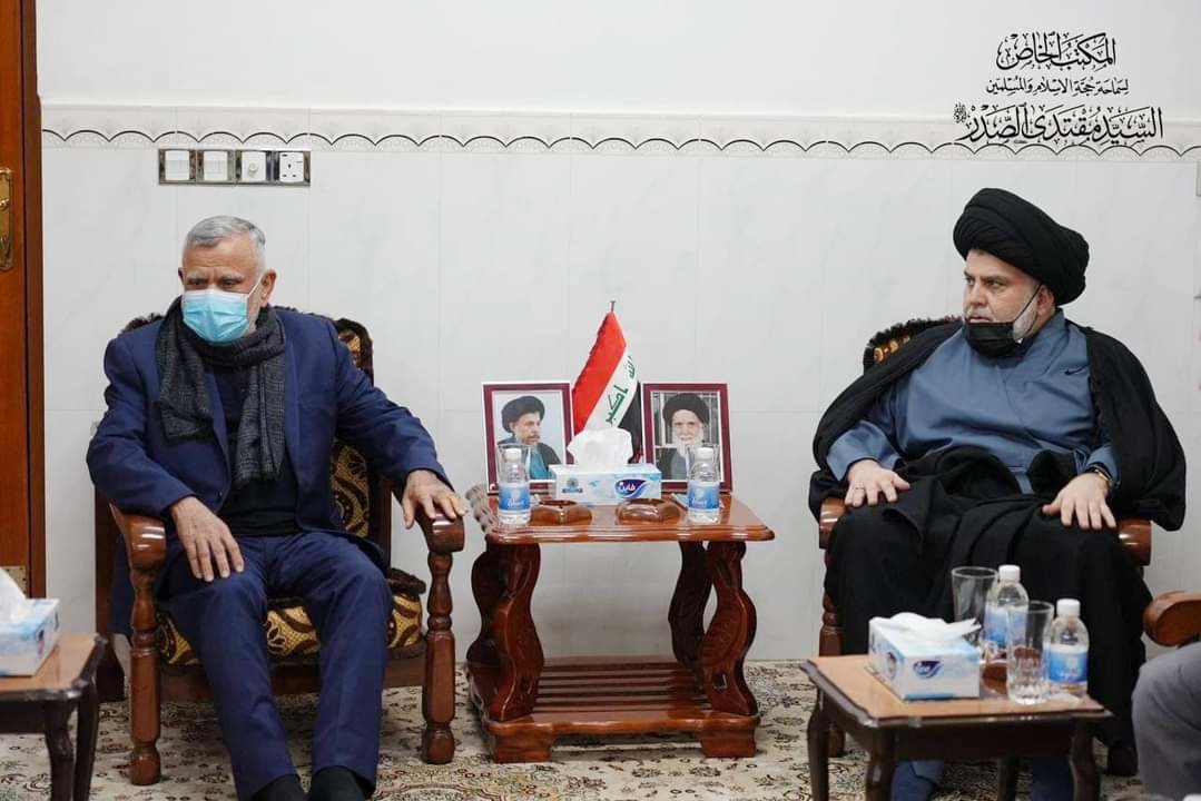 بیانیه دفتر مقتدی صدر درباره دیدار وی با هادی عامری در نجف