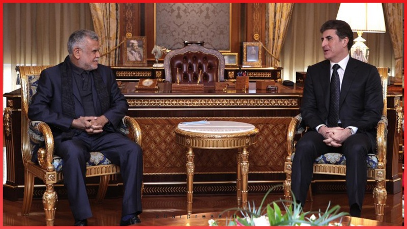 انتخاب رئیس جمهور عراق موضوع گفتگوی نچیروان بارزانی و هادی عامری
