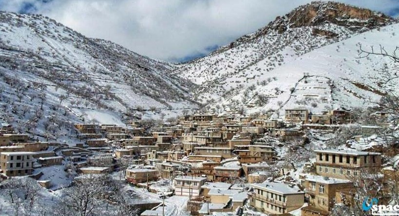 هشدار شورای فرماندهی بحران پاوه در مورد بارش برف سنگین در منطقه