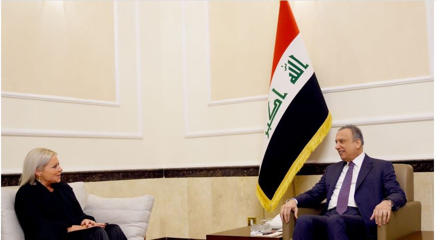 دیدار و گفتگوی پلاسخارت با کاظمی درباره تحولات سیاسی و امنیتی عراق