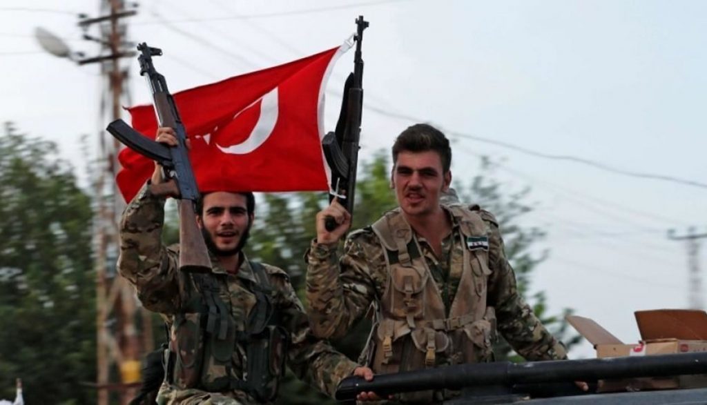 بالا گرفتن تنش نظامی بین دو گروه حامی ترکیه در الباب