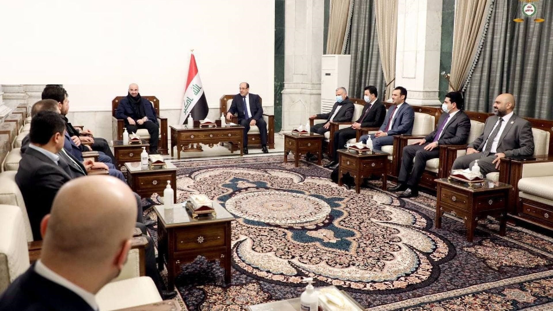 Bafel Talabani meets Nouri al-Maliki and Hadi al- Ameri in Baghdad