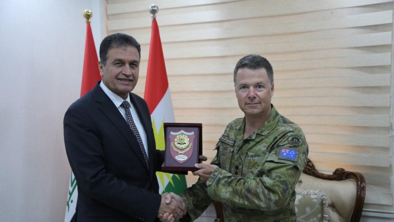 Australian official in Iraq stresses on expanding cooperation with Peshmerga ministry