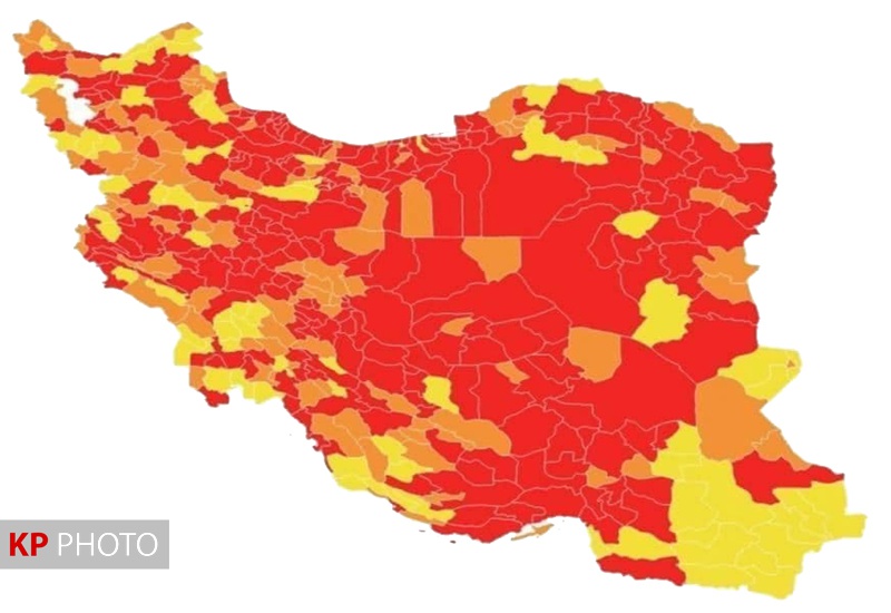 سنندج و بانه در وضعیت قرمز کرونایی قرار گرفتند/5 شهر در وضعیت نارنجی