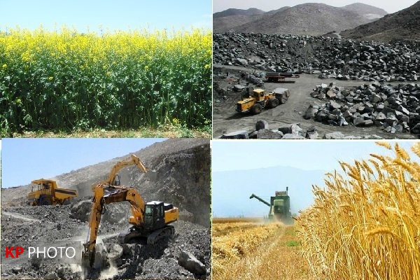 نقش کم رنگ کشاورزی و معدن در توسعه آذربایجان غربی