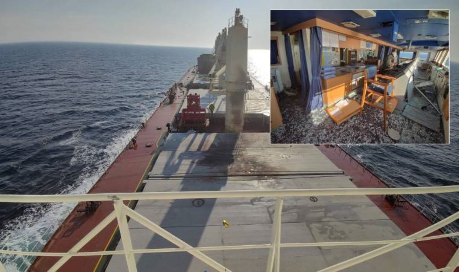 اصابت بمب به یک کشتی ترکیه ای در دریای سیاه