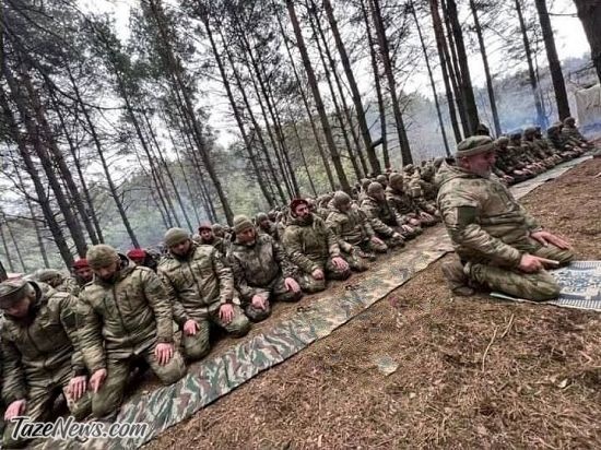 واکنش سخنگوی جماعت عدالت کردستان به تصویر نماز سربازان چچنی در جنگ اوکراین