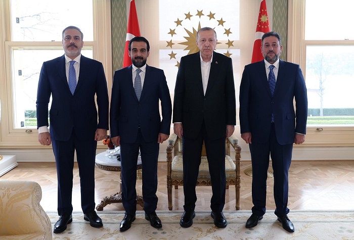 Iraqi parliament speaker and Azm Alliance leader meet Erdogan