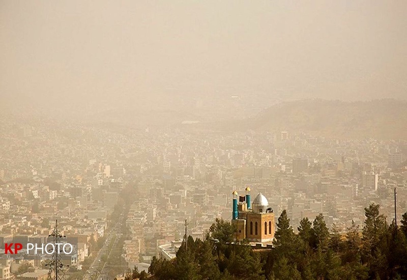 آسمان کردستان تا روز یکشنبه غبارآلود است