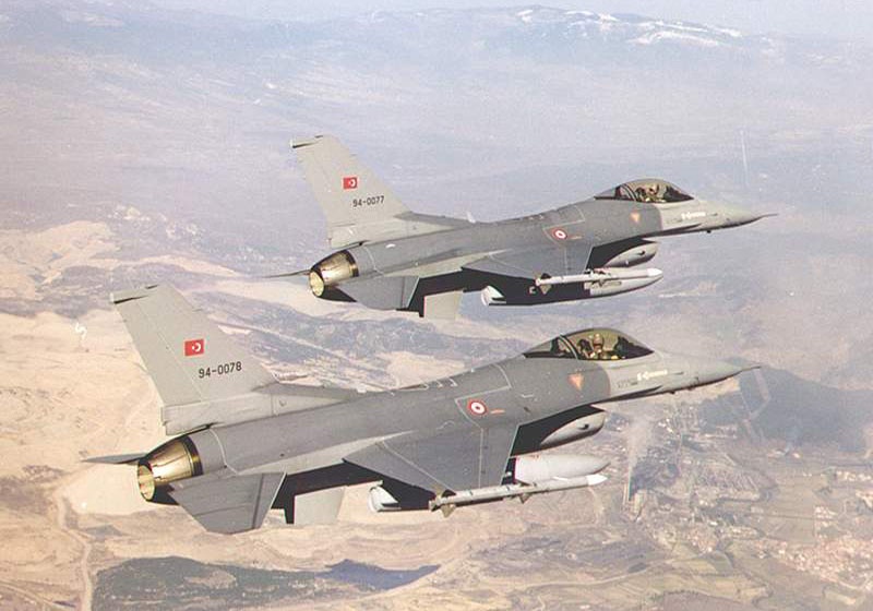 ترکیه از جنگنده های اف 16 آمریکا علیه کردها استفاده می کند