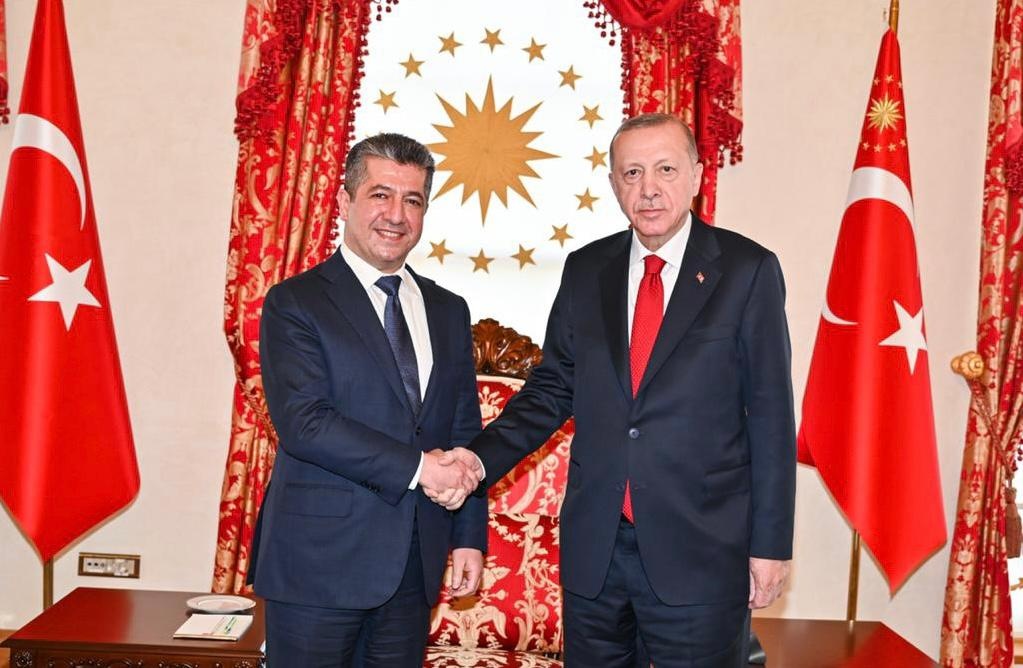 Masrour Barzani, Erdogan discuss trade, economy in Istanbul meeting