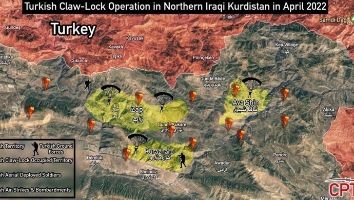 ترکیه 5 پایگاه نظامی جدید در مناطق شمالی اقلیم کردستان تاسیس می کند