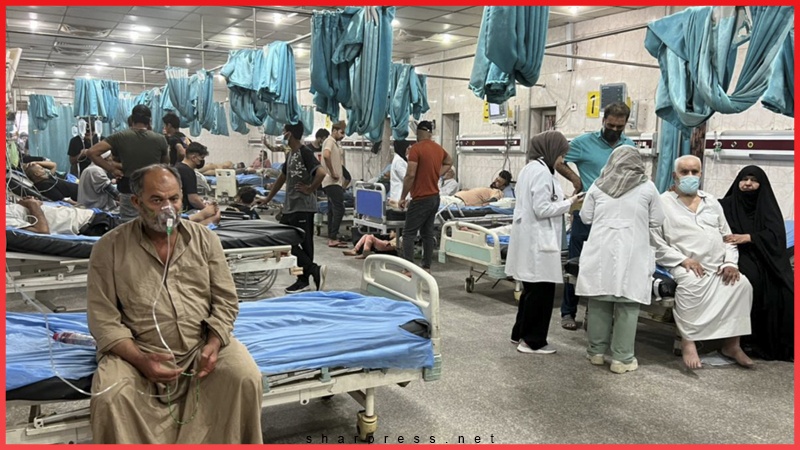 ریزگرد و آلودگی هوا هزاران عراقی را روانە بیمارستان ها کرد