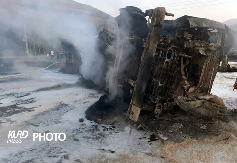 واژگونی 26 تانکر در جاده های کردستان طی سال گذشته