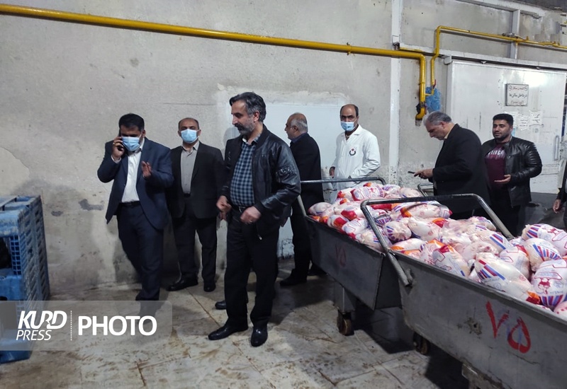توزیع 90 تن گوشت مرغ در بازار سنندج