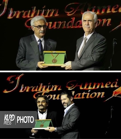 جایزه طلایی «بله» به «صلاح الدین آشتی» و «شهرام ناظری» اهدا شد