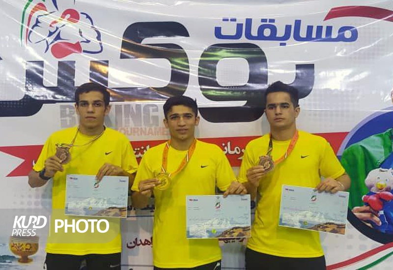 کسب 3 نشان طلا و برنز بوکسورهای کردستانی در رقابت های قهرمانی کشور