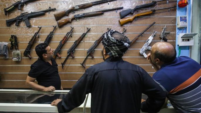 پلمپ اماکن فروش سلاح و جمع‌آوری سلاح‌های بدون مجوز در اقلیم کردستان عراق