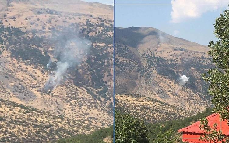 حملات توپخانه ای ارتش ترکیه به مناطقی از اقلیم کردستان