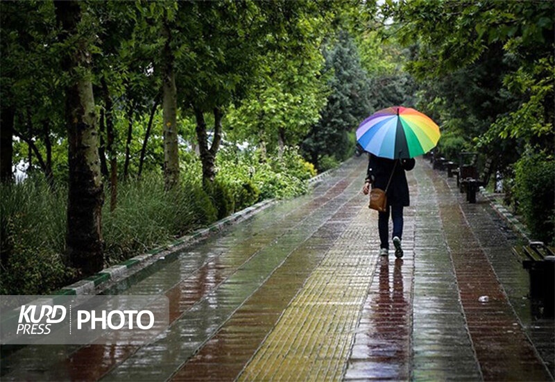 احتمال بارش رگباری باران در روزهای پایان هفته جاری در کردستان