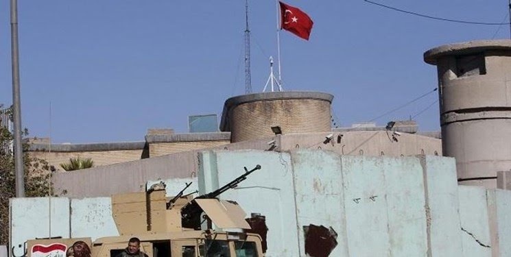 حمله راکتی به کنسولگری ترکیه در شهرموصل عراق
