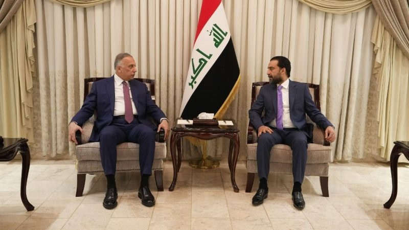 Iraqi PM Kadhimi, parliament speaker al-Halbousi discuss political situation