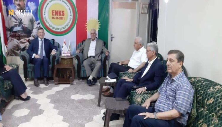 دیدار نماینده ارشد ایالات متحدە در شمال شرق سوریه با اعضای ENKS