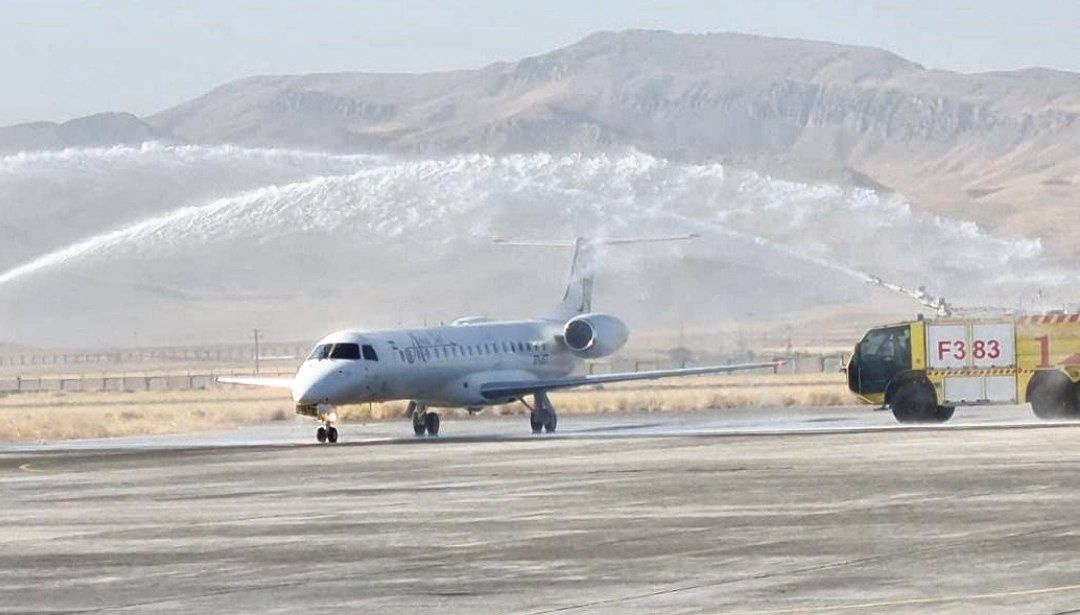️ اولین پرواز آسا جت در فرودگاه کرمانشاه بر زمین نشست