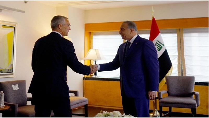 Iraq PM Kadhimi discusses security with NATO secretary-general