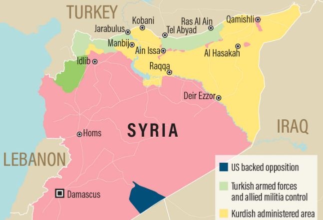 بی توجهی ترکیه به اخطارهای آمریکا و حمله هوایی به کردهای سوریه
