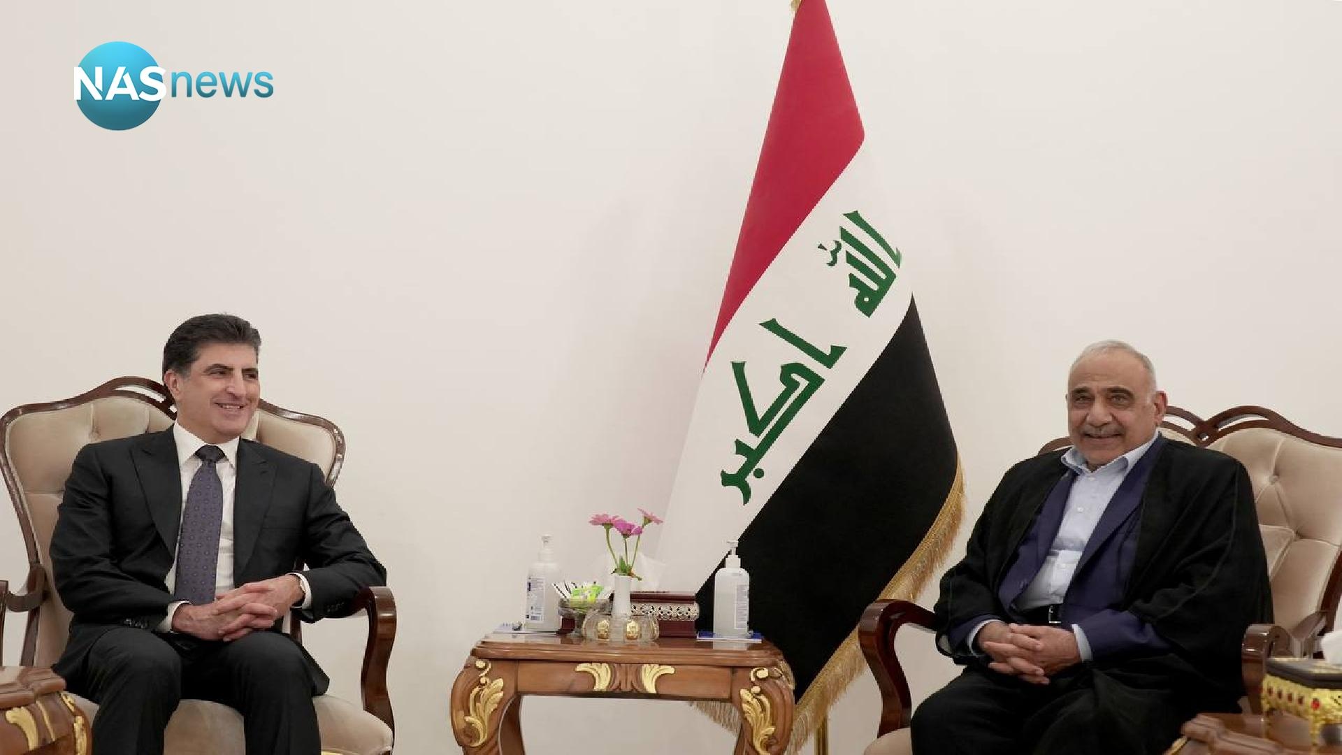 دیدار رئیس اقلیم کردستان با عادل عبدالمهدی در بغداد