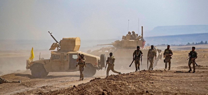 کاهش عملیات های مشترک آمریکا و کردهای سوریه علیه داعش