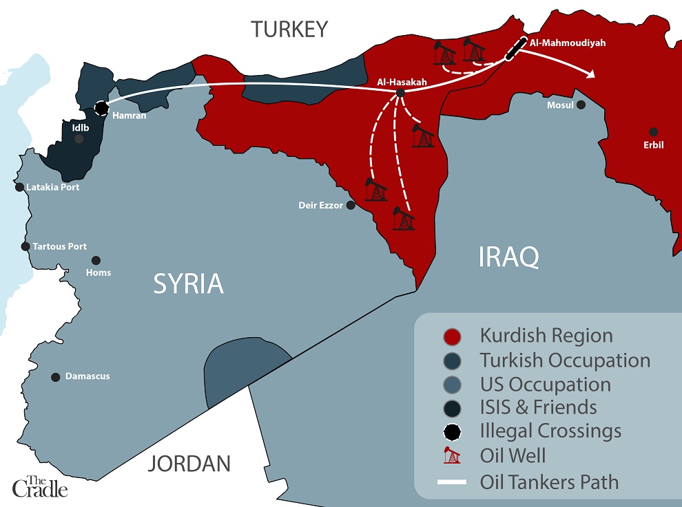 مشتریان نفت منطقه تحت کنترل کردهای سوریه
