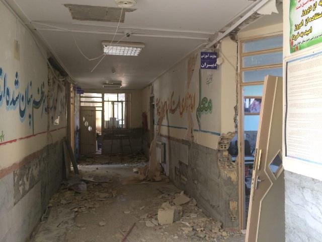 زلزله خوی به ٨٥ مدرسه خسارت زد