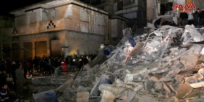 111 کشته و بیش از 500 مجروح بر اثر زلزله در استان های شمال غربی سوریه (بروزرسانی شده)