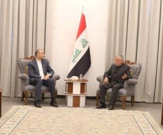 دیدار دکتر امیرعبداللهیان با هادی العامری، رئیس ائتلاف فتح در بغداد