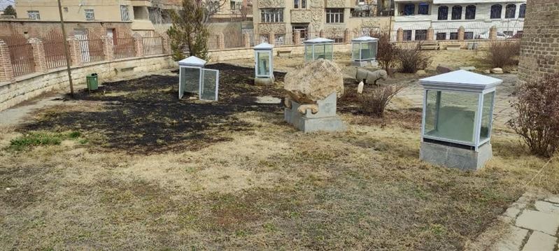 شیطنت کودکانه اثر تاریخی سه‌گنبد ارومیه را به آتش کشاند