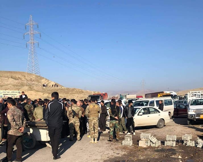 تظاهرات نیروهای پیشمرگ اقلیم کردستان در اعتراض به عدم دریافت حقوق و مزایا
