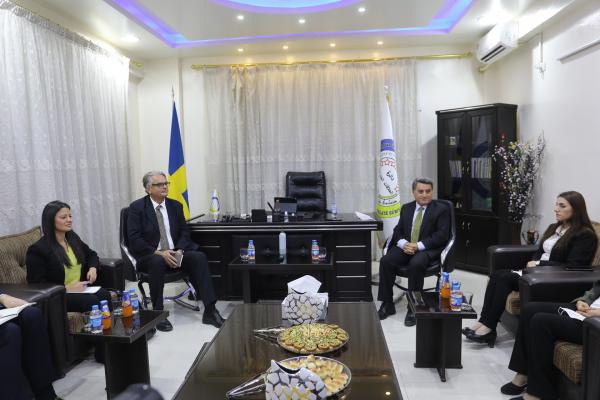 Swedish foreign ministry delegation visits Syrian Kurdistan