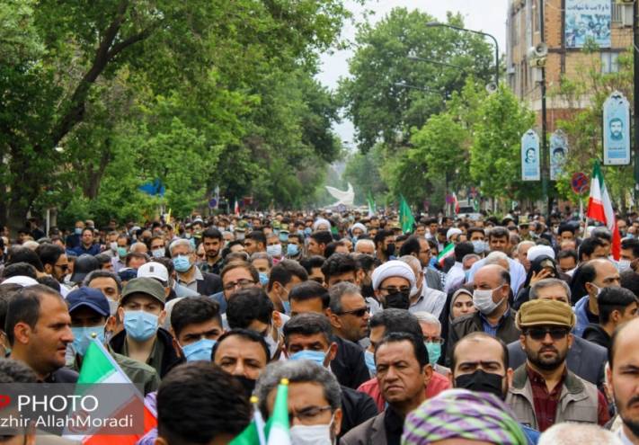 راهپیمایی روز جهانی قدس در سنندج از دریچه دوربین کرد پرس/ عکاس: هژیر الله مرادی