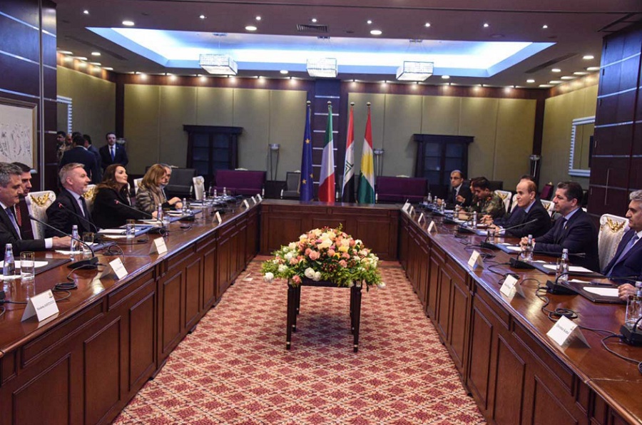 Minister says Italy will continue support to Peshmerga forces