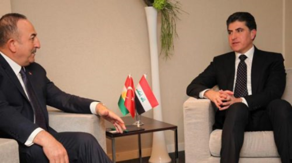 Nechirvan Barzani, Cavusoglu meet in Davos Nechirvan Barzani, Cavusoglu meet in Davos