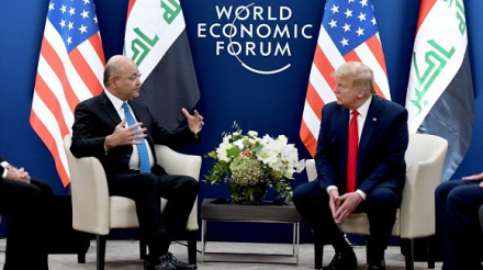 Barham Salih, Trump discuss US troops presence in Iraqat Davos meeting Barham Salih, Trump discuss US troops presence in Iraqat Davos meeting