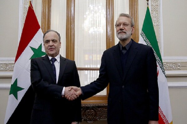 Iranian parliament speaker meets with Syrian PM
