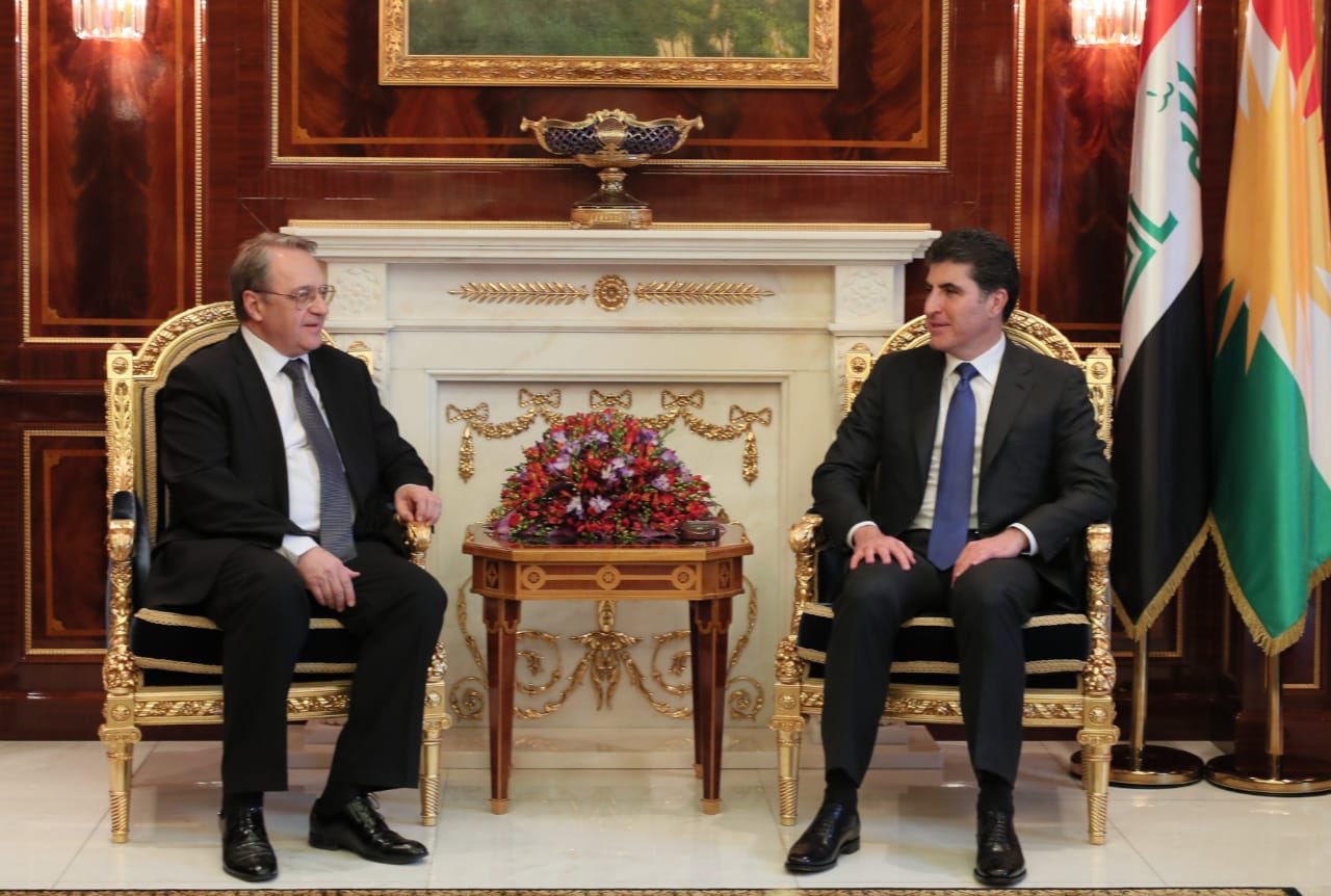Russian top diplomat arrives in Erbil, meets Kurdish leaders