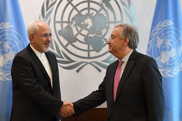 Iranian FM, UN chief discuss US sanctions against Iran