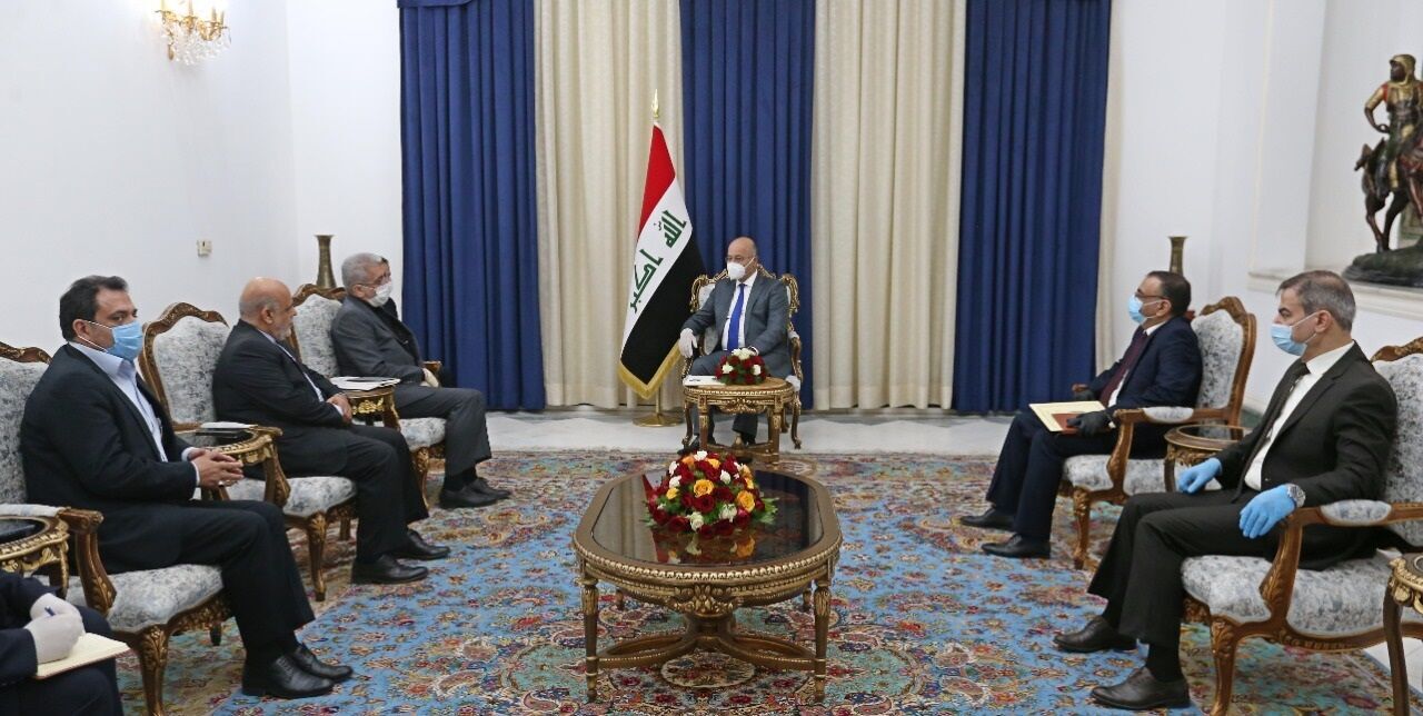 Barham Salih calls for developing electricity, water ties with Iran